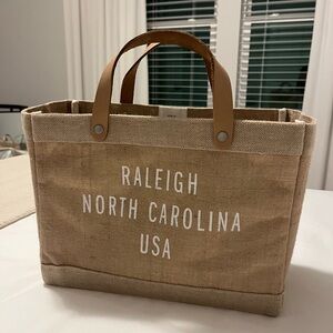 Canvas Tote Bag "Original Market Bag" with Leather Handles